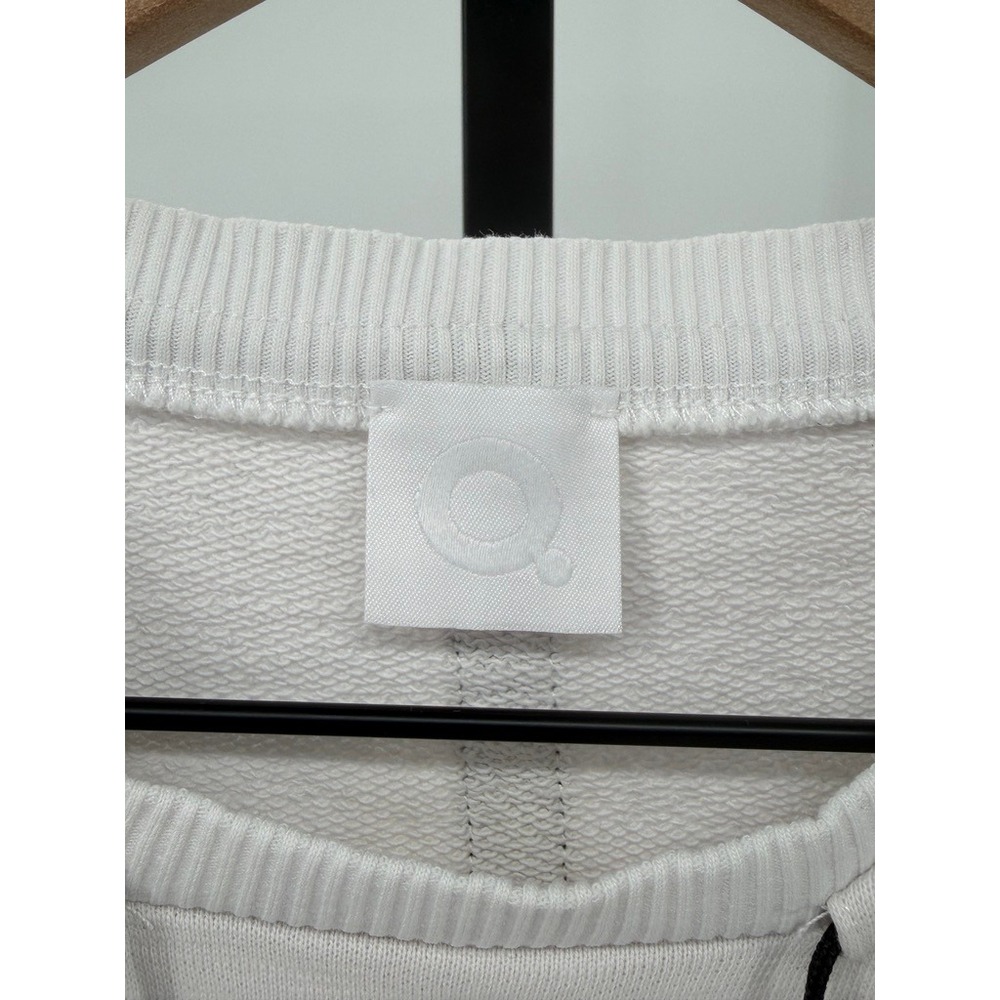 Que Cotton French Terry Sleeveless Sweatshirt Colorblock Geometric Avant‎ Garde - Picture 3 of 9